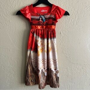 Disney Moana Red and Brown Kids Nightgown